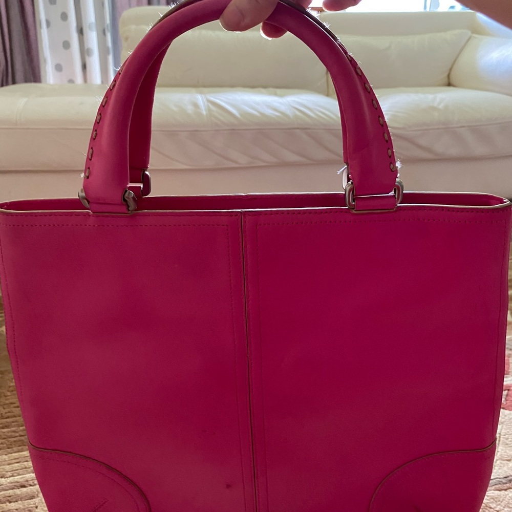 A pink Anne Taylor Bag.